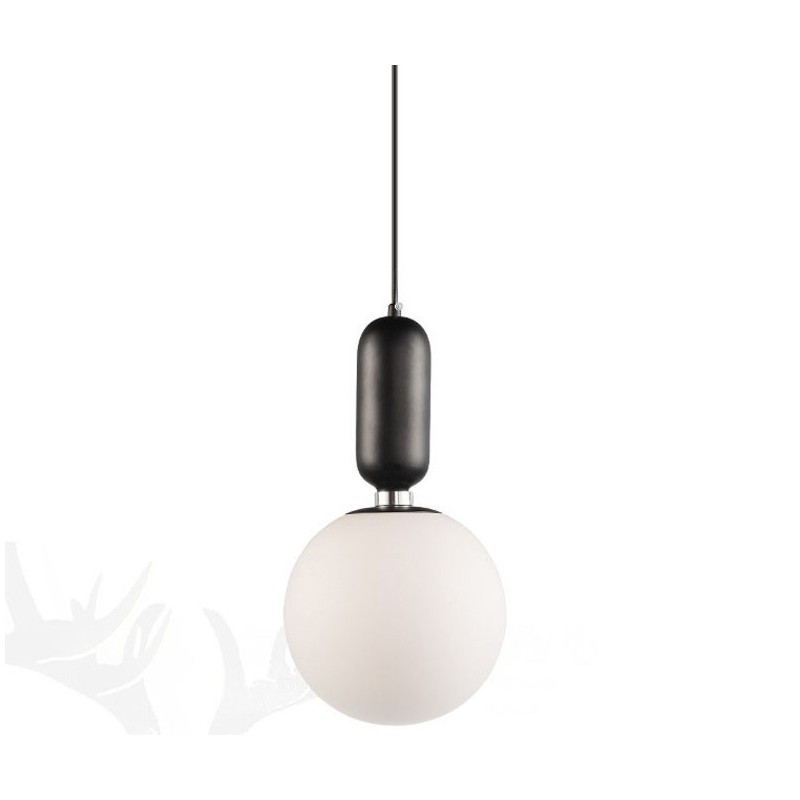 Luminária pendente moderna contemporânea com cúpula de vidro