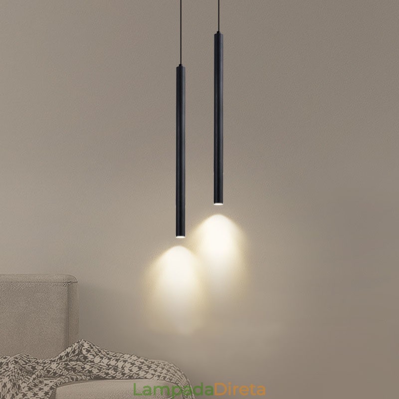 Luminária pendente simples, moderna e contemporânea