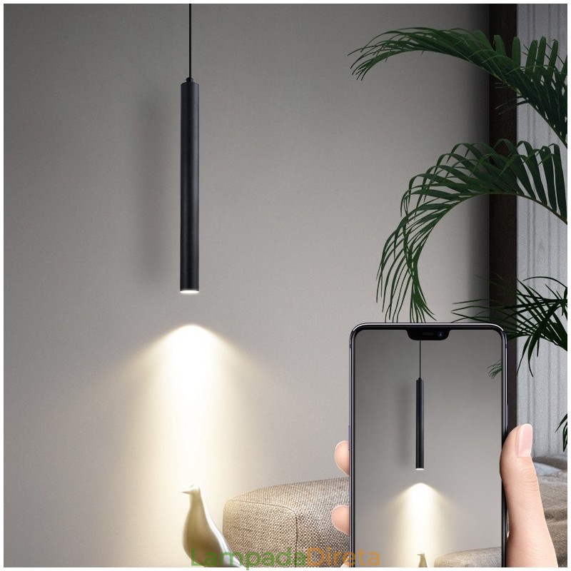 Luminária pendente simples, moderna e contemporânea