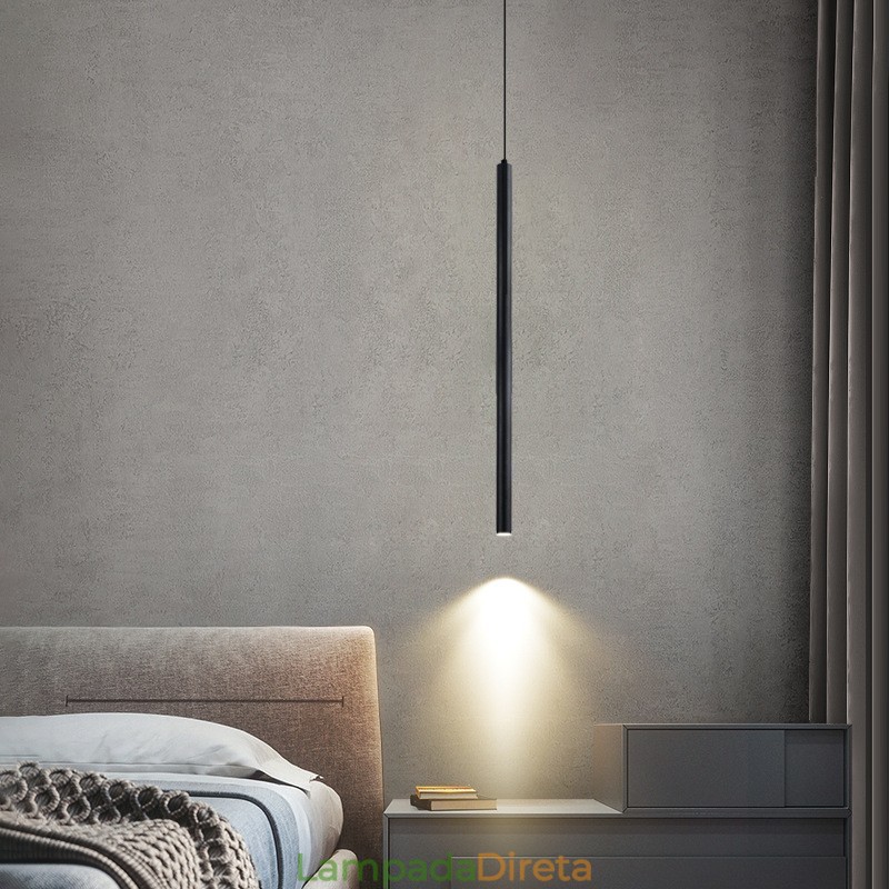 Luminária pendente simples, moderna e contemporânea