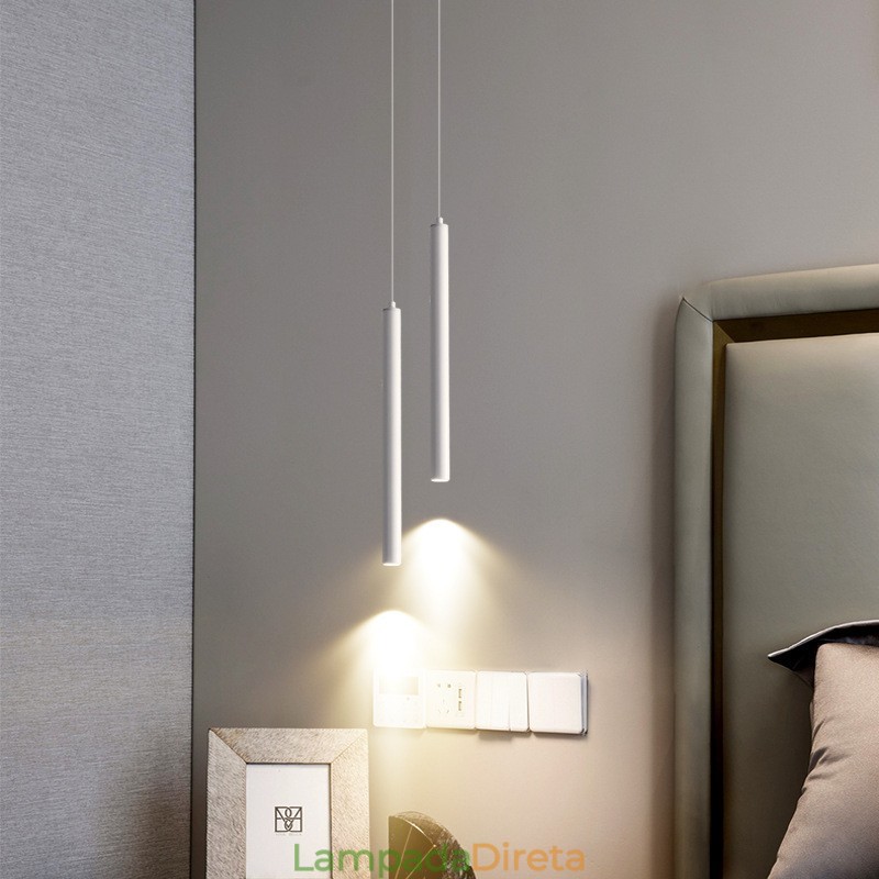 Luminária pendente simples, moderna e contemporânea