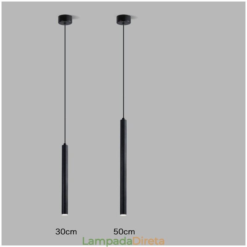 Luminária pendente simples, moderna e contemporânea