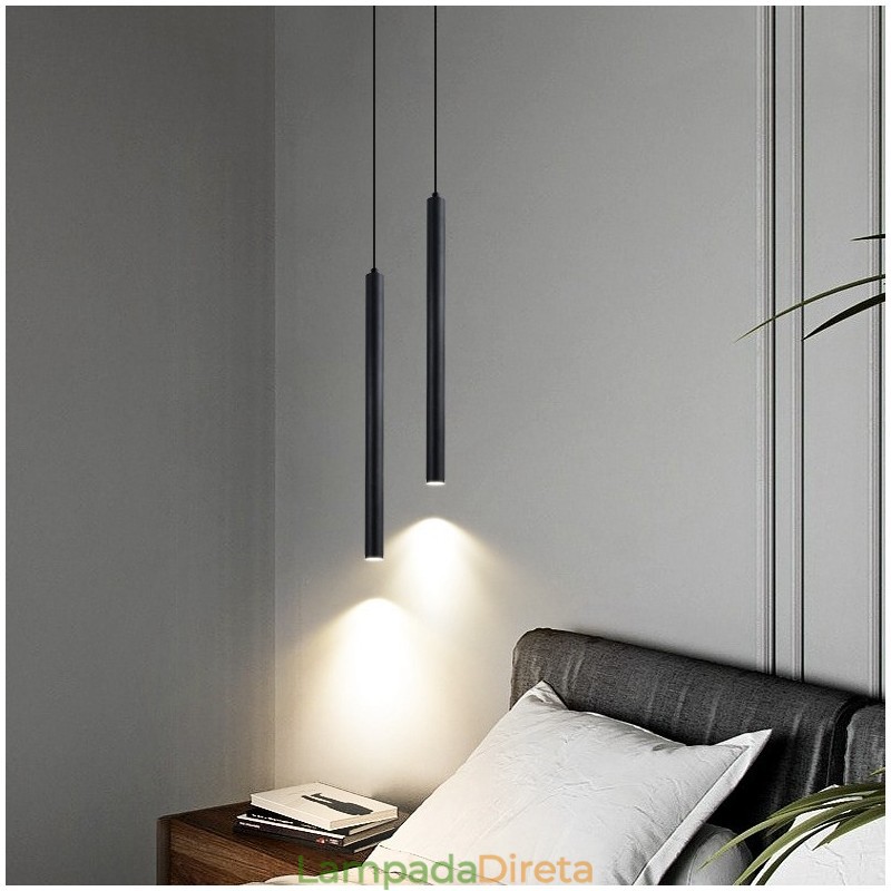 Luminária pendente simples, moderna e contemporânea
