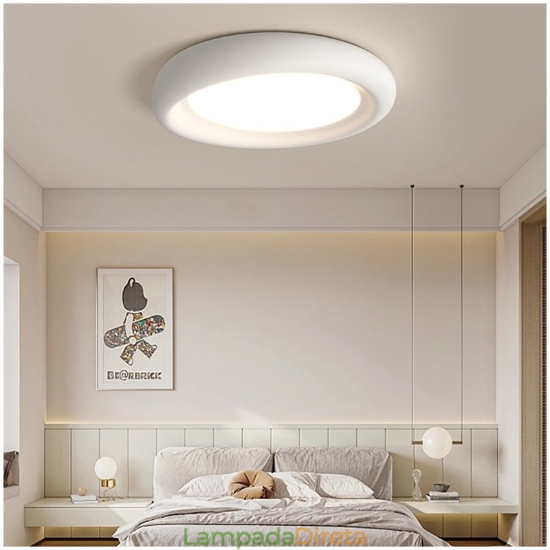 Regulável redondo espectro total proteção ocular multi cores moderno montagem embutida luz de teto luminárias internas