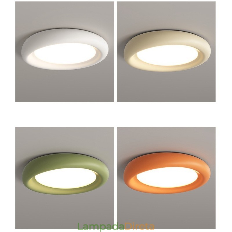 Regulável redondo espectro total proteção ocular multi cores moderno montagem embutida luz de teto luminárias internas