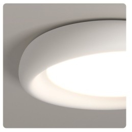 Regulável redondo espectro total proteção ocular multi cores moderno montagem embutida luz de teto luminárias internas