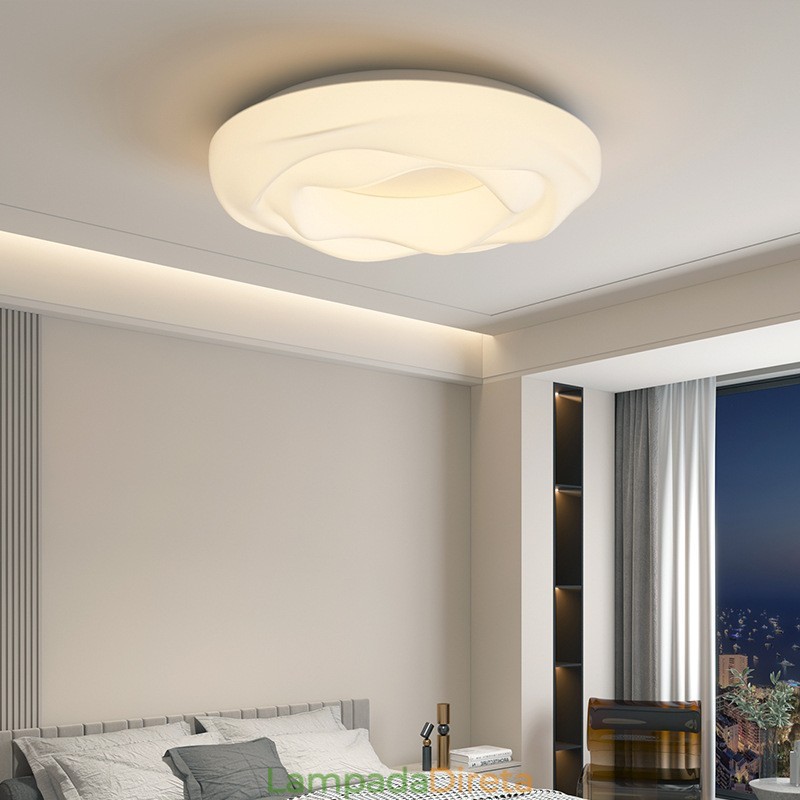 Luminária de teto embutida redonda moderna regulável para iluminação interna