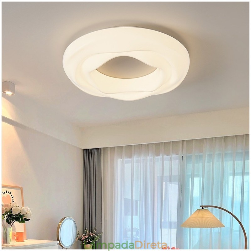 Luminária de teto embutida redonda moderna regulável para iluminação interna