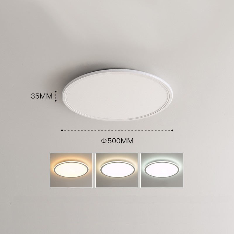 Nordic 3,5 cm de espessura redonda proteção ocular de espectro total luz de teto regulável interna