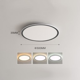 Nordic 3,5 cm de espessura redonda proteção ocular de espectro total luz de teto regulável interna