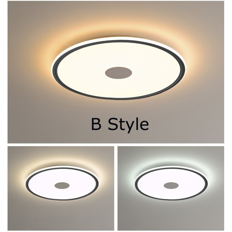 Nordic 3,5 cm de espessura redonda proteção ocular de espectro total luz de teto regulável interna