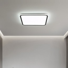 Luminária de teto embutida quadrada moderna regulável para iluminação interna