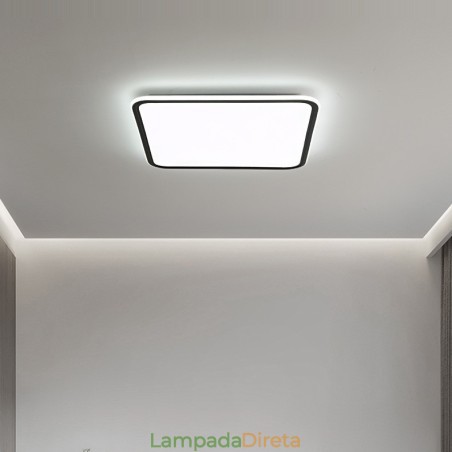 Luminária de teto embutida quadrada moderna regulável para iluminação interna Luminária de teto embutida quadrada moderna regulável para iluminação interna