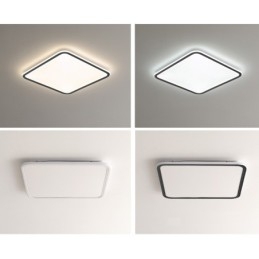 Luminária de teto embutida quadrada moderna regulável para iluminação interna
