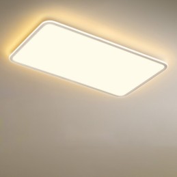 Luminária de teto embutida retangular regulável de tamanho grande moderna Luminária de iluminação interna
