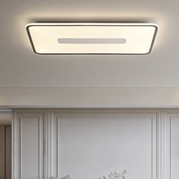 Moderno tamanho grande retângulo regulável montagem embutida luz de teto espectro total proteção ocular