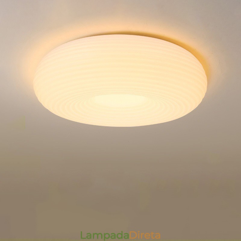 Luz de teto redonda moderna de proteção ocular de espectro total regulável