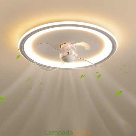 Nordic Round Ultra fino silencioso invisível regulável embutido ventilador luz de proteção ocular de espectro total Nordic Round Ultra fino silencioso invisível regulável embutido ventilador luz de proteção ocular de espectro total