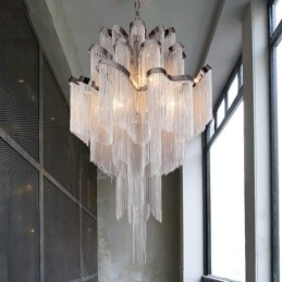 Tassels Extra Large Size Chandelier Designer Luz de teto pendente