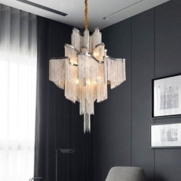 Tassels Extra Large Size Chandelier Designer Luz de teto pendente
