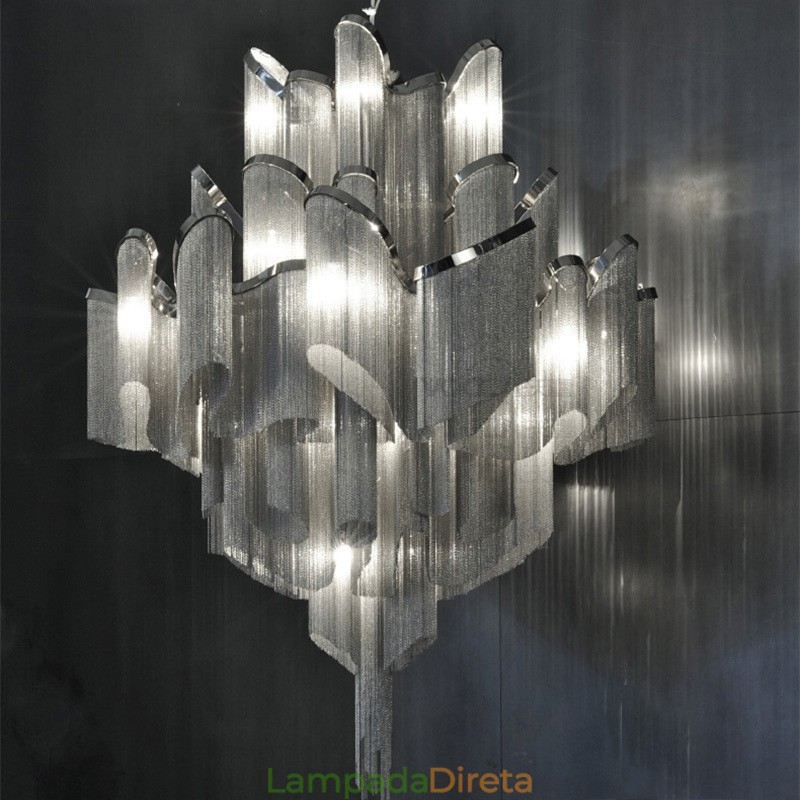 Tassels Extra Large Size Chandelier Designer Luz de teto pendente