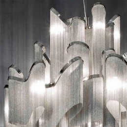 Tassels Extra Large Size Chandelier Designer Luz de teto pendente