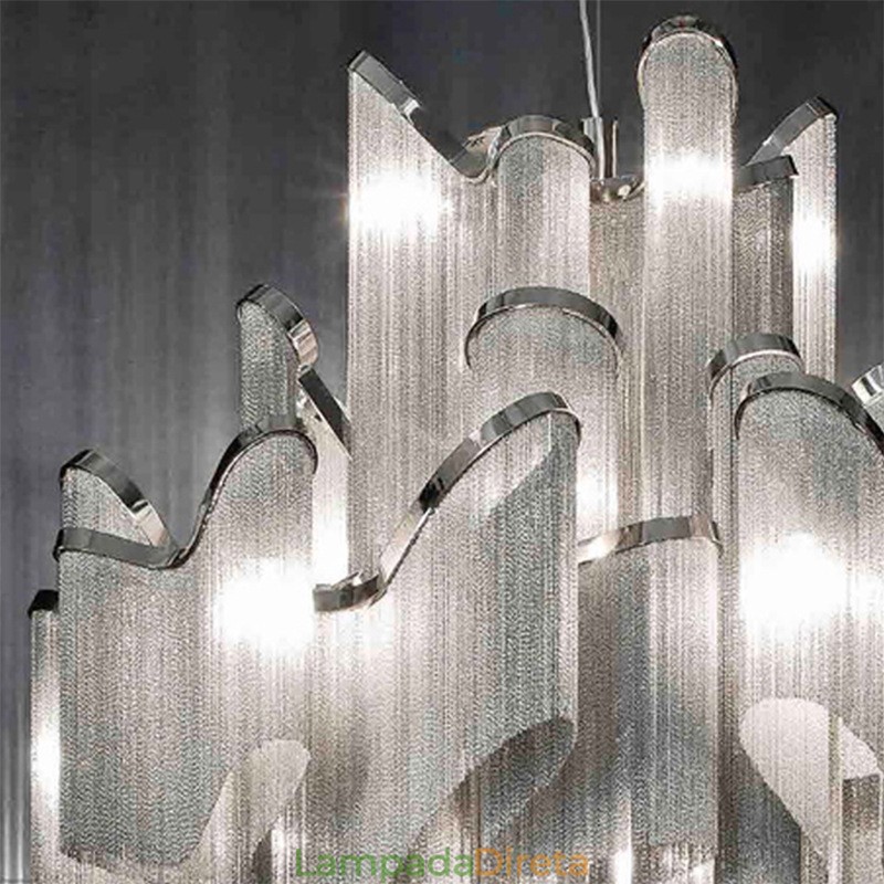 Tassels Extra Large Size Chandelier Designer Luz de teto pendente