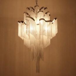 Tassels Extra Large Size Chandelier Designer Luz de teto pendente