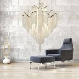 Tassels Extra Large Size Chandelier Designer Luz de teto pendente