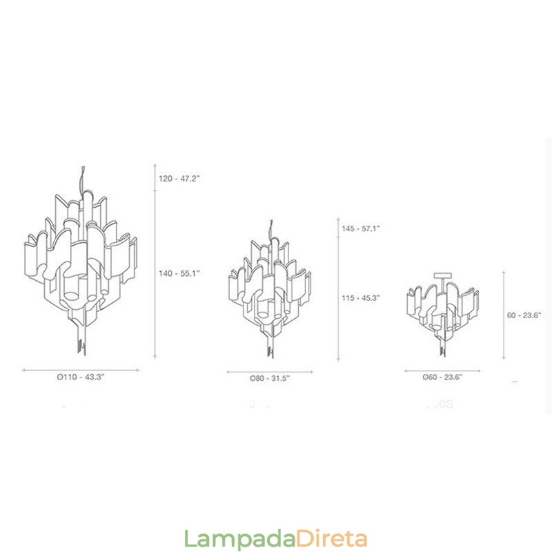 Tassels Extra Large Size Chandelier Designer Luz de teto pendente