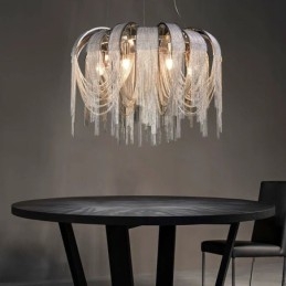 Tassels Extra Large Size Chandelier Designer Luz de teto pendente