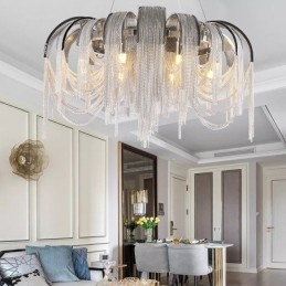 Tassels Extra Large Size Chandelier Designer Luz de teto pendente