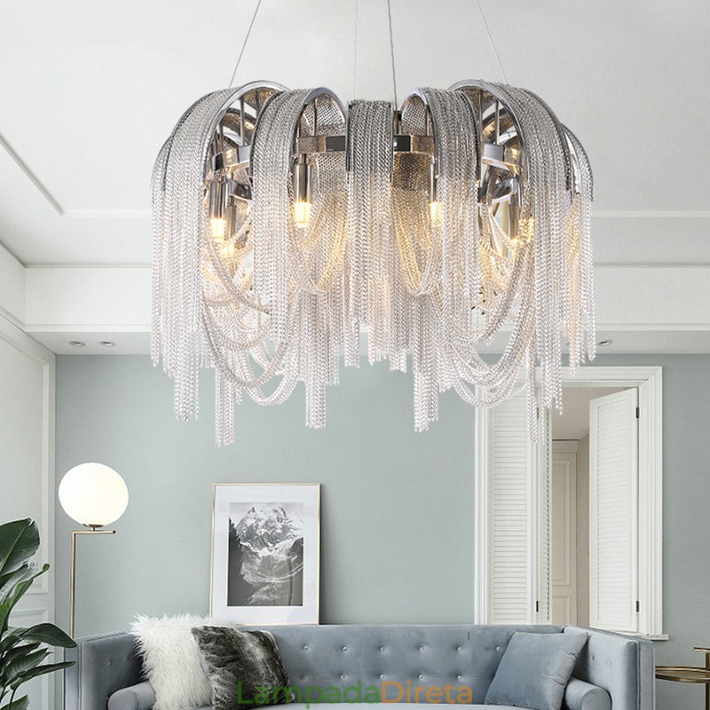 Tassels Extra Large Size Chandelier Designer Luz de teto pendente