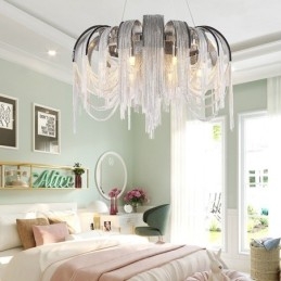 Tassels Extra Large Size Chandelier Designer Luz de teto pendente
