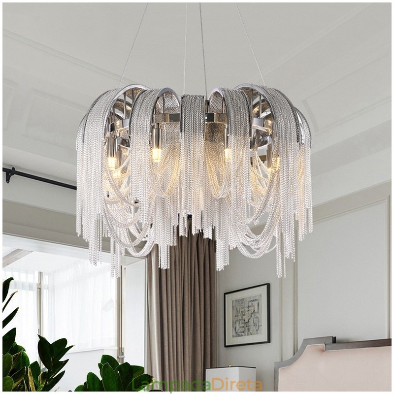 Tassels Extra Large Size Chandelier Designer Luz de teto pendente