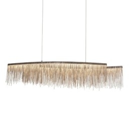 Tassels Extra Grande Tamanho Designer Teto Pendente Luz Ilha