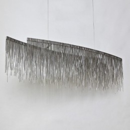 Tassels Extra Grande Tamanho Designer Teto Pendente Luz Ilha