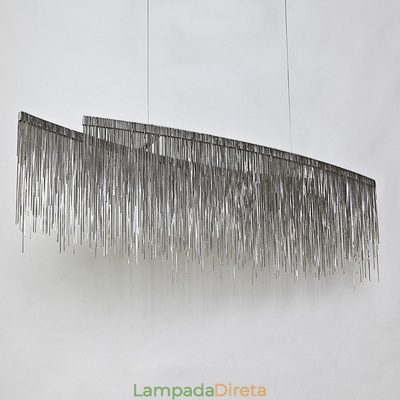 Tassels Extra Grande Tamanho Designer Teto Pendente Luz Ilha