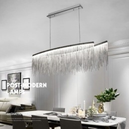Tassels Extra Grande Tamanho Designer Teto Pendente Luz Ilha