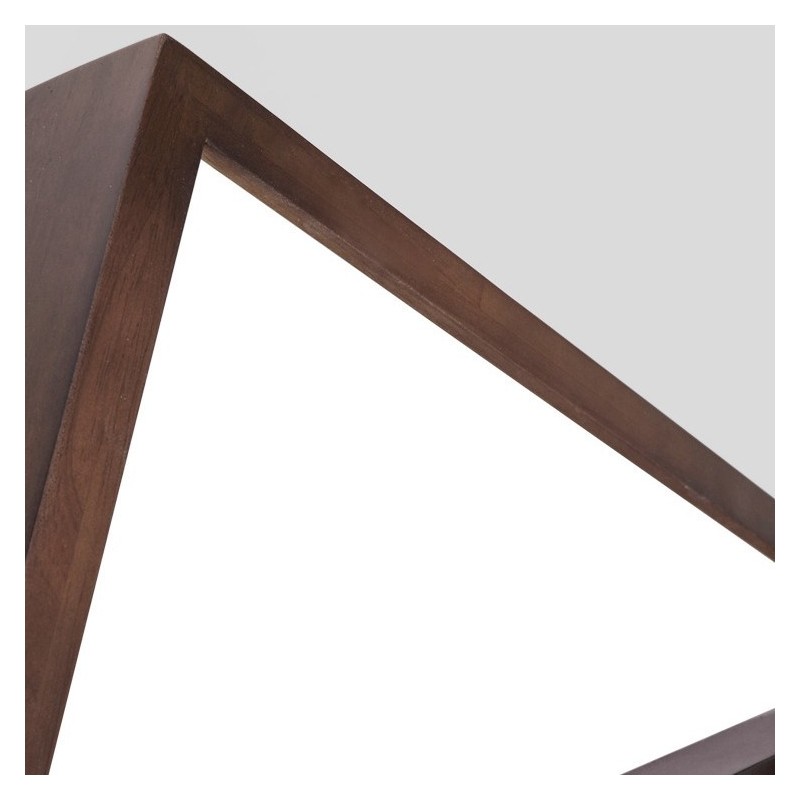 3 Camadas Quadrado Preto Nogueira Madeira Moderno Contemporâneo Estilo Nórdico Montagem Embutida Luz de Teto de Madeira Também Pode Ser Usado Como Luz de Parede