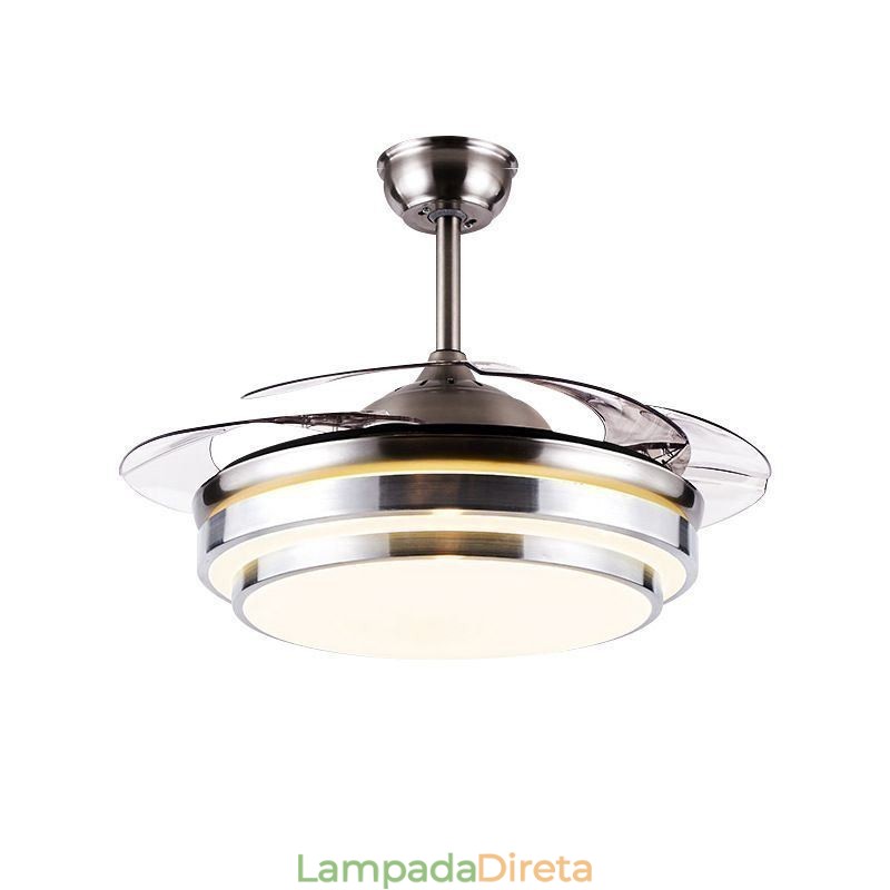 Luminária de teto moderna ABS Fan Blade Iluminação acrílica