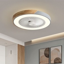 Ventilador de teto inteligente com luzes controle remoto decoração ventilador lâmpada