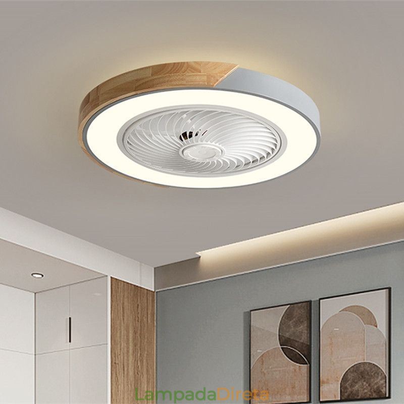 Ventilador de teto inteligente com luzes controle remoto decoração ventilador lâmpada