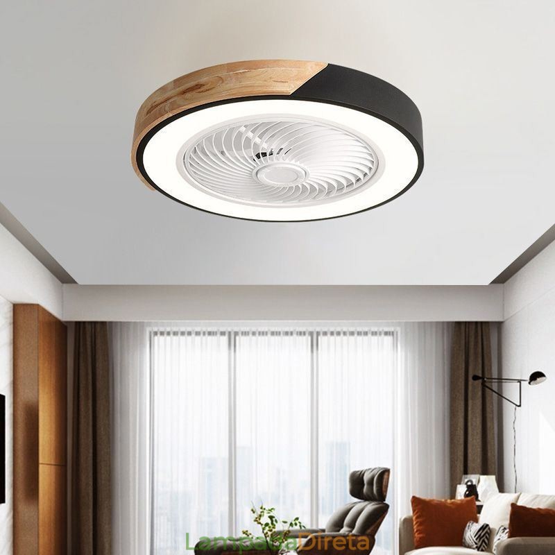 Ventilador de teto inteligente com luzes controle remoto decoração ventilador lâmpada
