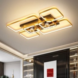 Ventilador de teto com luzes Decor Ventilador Luminária acrílica