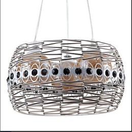 Luminária pendente Rattan Art Luminária tecida à mão