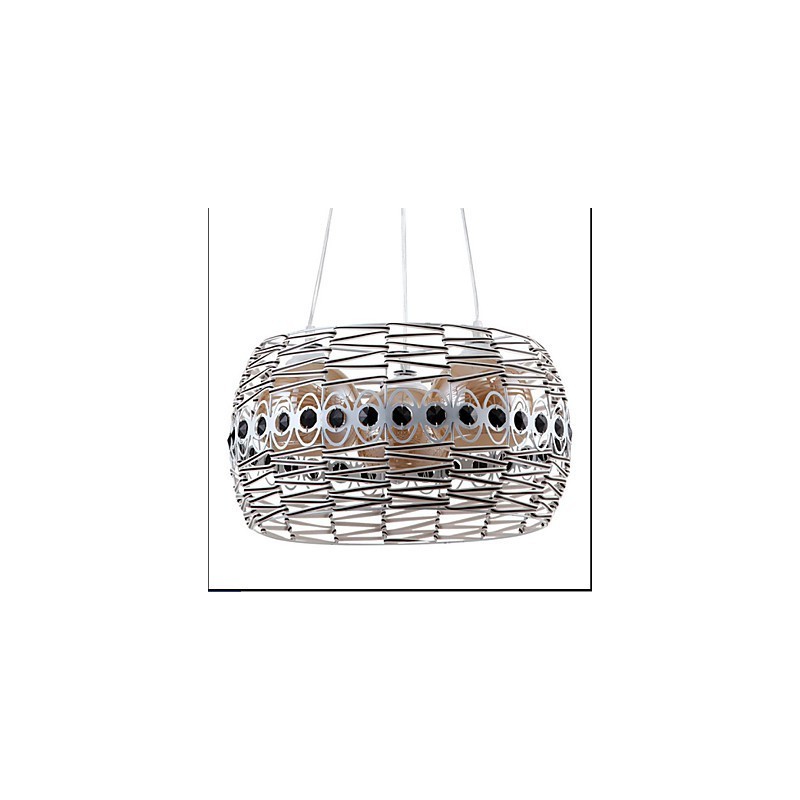 Luminária pendente Rattan Art Luminária tecida à mão