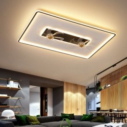 Ventilador de teto com luzes Decor Ventilador Luminária acrílica