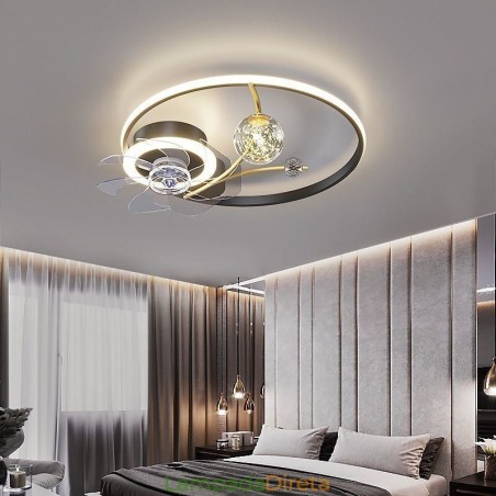 Ventilador de Teto com Luzes Decor Ventilador Luminária Acrílico Ventilador de Teto com Luzes Decor Ventilador Luminária Acrílico