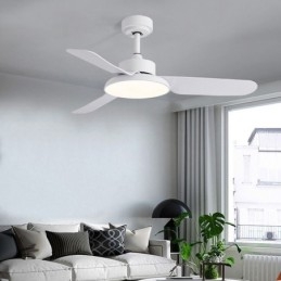 Lâmpada de ventilador inversora moderna e minimalista Lâmpada de ventilador de teto